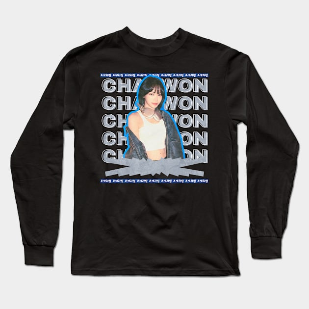 Chaewon Le Sserafim Long Sleeve T-Shirt by wennstore